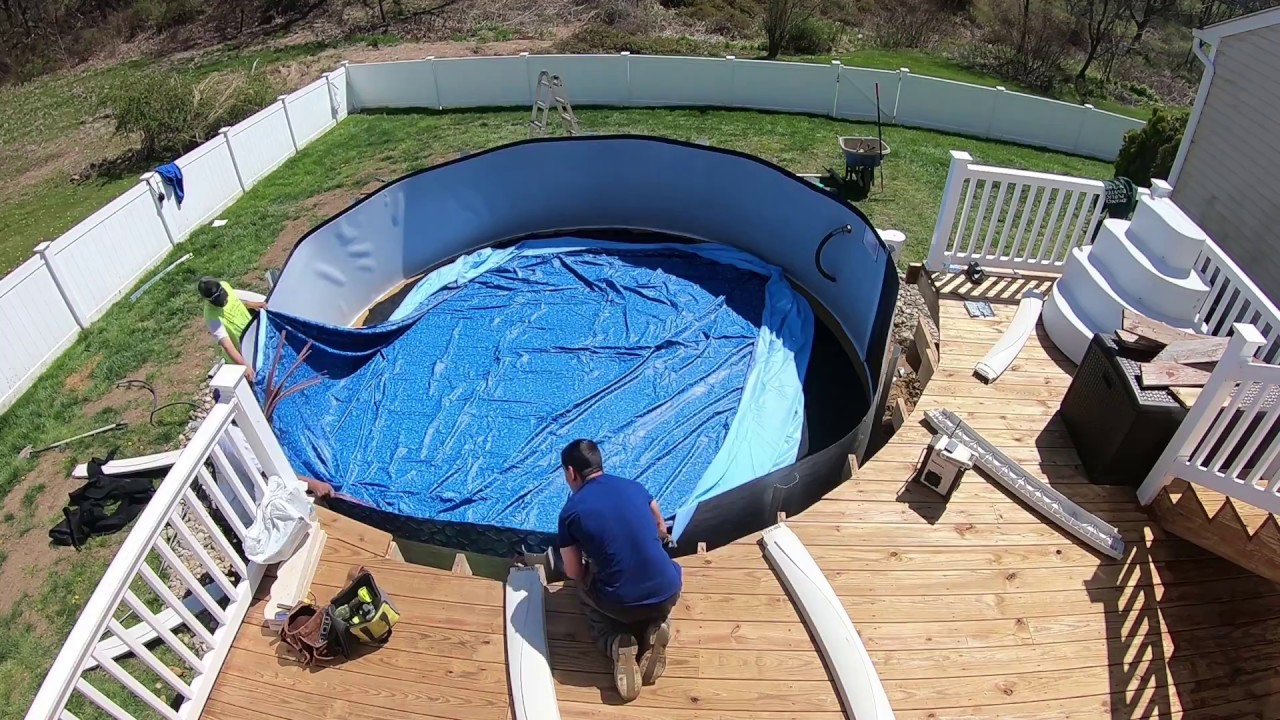 new above ground pool start up